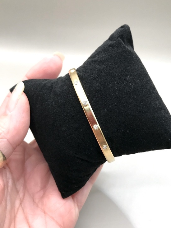 Stella & Dot Jewelry - Stella & Dot Gold Tone Crystal Accent Cuff Bracelet